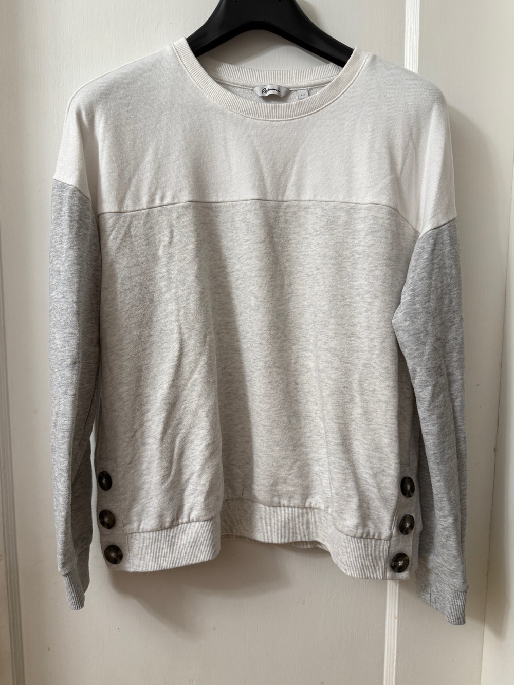 Grey & White Sweatshirt